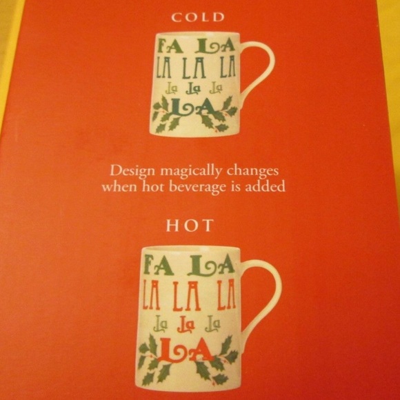 Lenox Color Change Mugs - Dashing Through the Snow and Fa La La La EUC - Picture 4 of 5